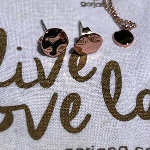 Gorjana Rose Gold color 🌸 Necklace and earrings